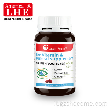 Shecome Eye Vitamin Softgels Supporto per la vista e la salute degli occhi